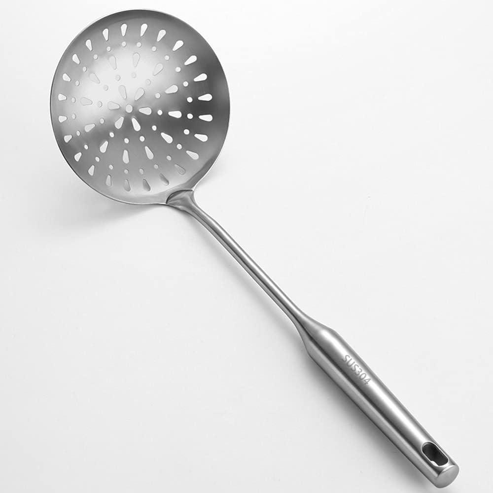 Skimmer Colander Stainless Steel with Long Handle Colander for Kitchen and Catering Hot Pot Frying Filter