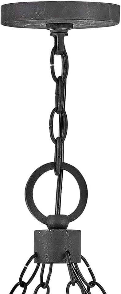 Sawyer 12-Light Single Tier Outdoor Rustic Chandelier