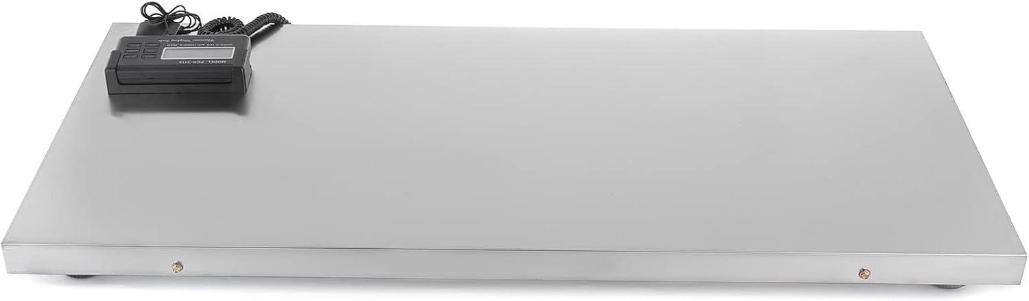 VEVOR 880Lbs x 0.2Lbs Livestock Scale Shipping Scales Large Platform 40.6x20.9Inch Stainless Steel Vet Scale Industrial Floor Scale Large Animal Dog Pig Scale Goat Weight Scale Pet Digital Scale