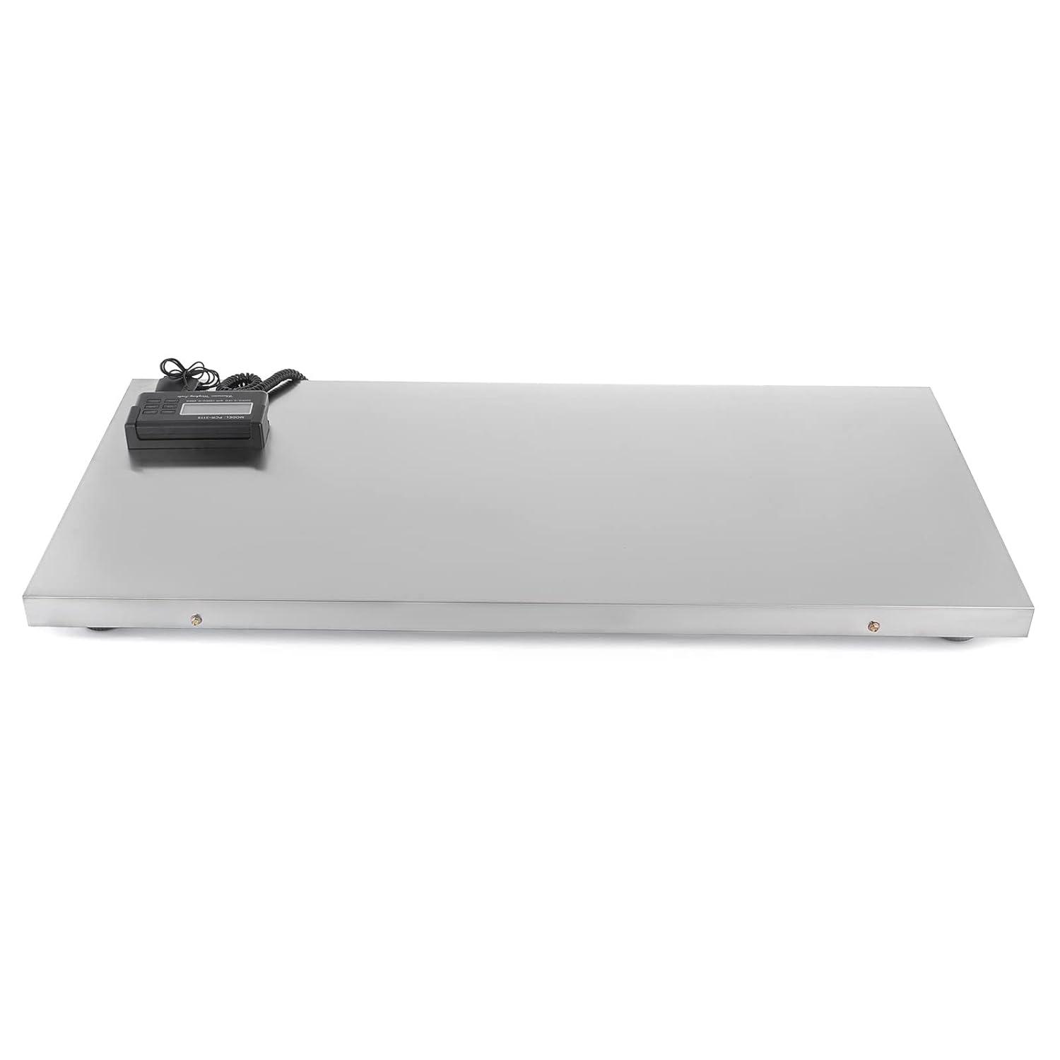 VEVOR 880Lbs x 0.2Lbs Livestock Scale Shipping Scales Large Platform 40.6x20.9Inch Stainless Steel Vet Scale Industrial Floor Scale Large Animal Dog Pig Scale Goat Weight Scale Pet Digital Scale
