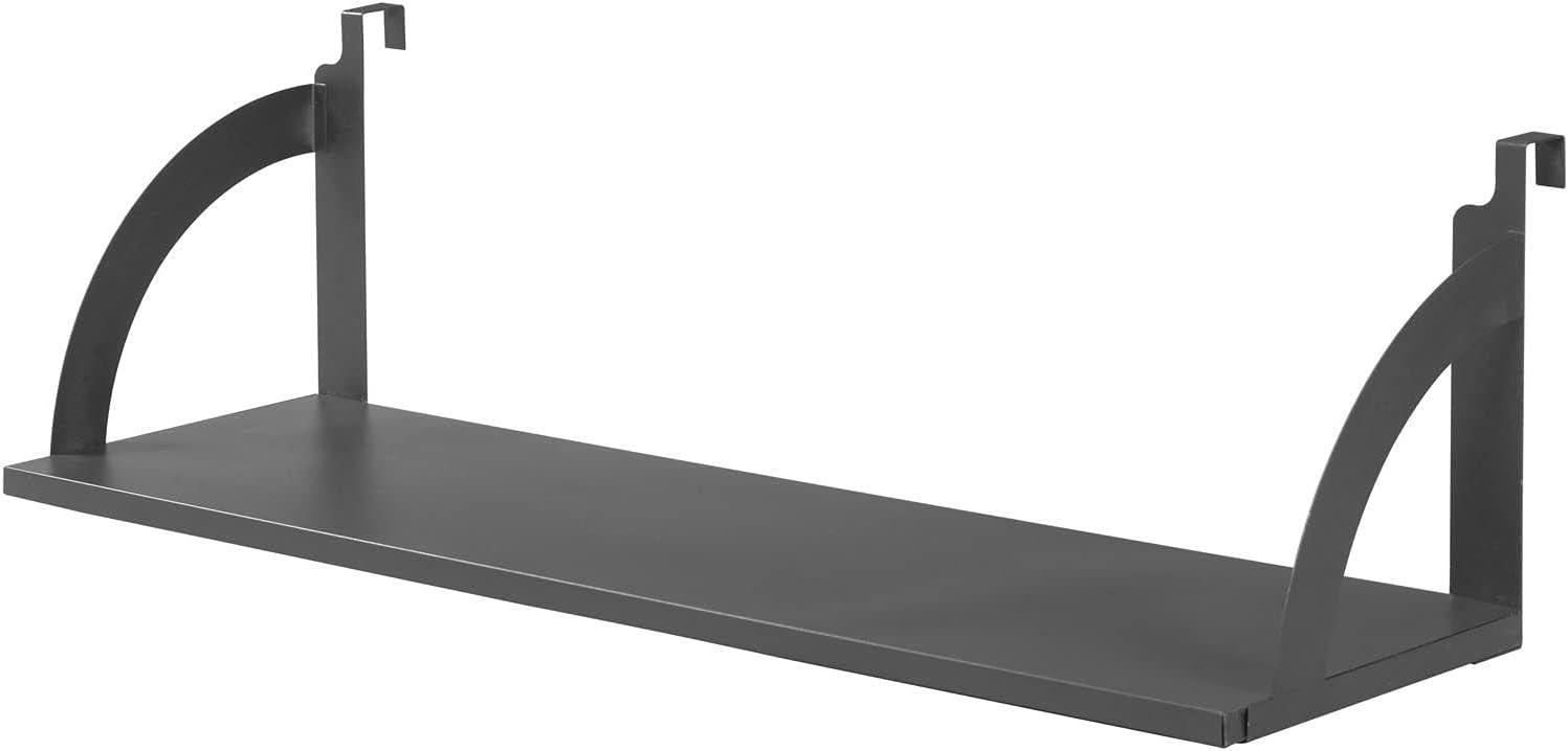 36"W Hanging Shelf, Black, For 1-3/4" Partition/Cubicle Panels