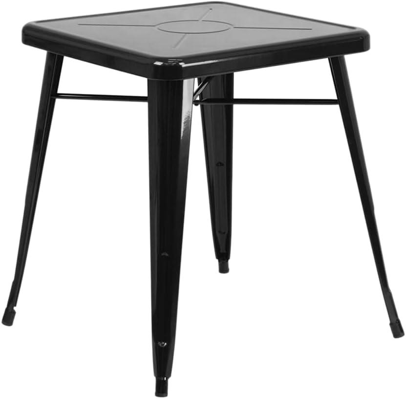 Flash Furniture Commercial Grade 23.75" Square Metal Indoor-Outdoor Table