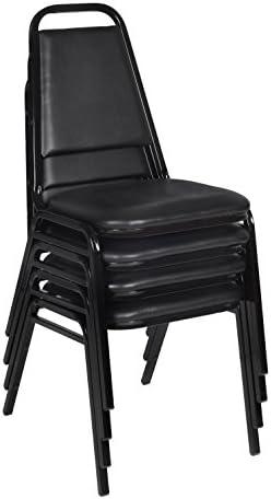 Restaurant Stack Chair (4 pack) in Black