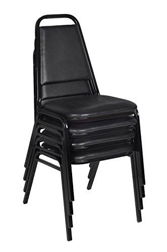 Restaurant Stack Chair (4 pack) in Black
