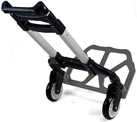 Aluminum Folding Hand Truck with Rubber Wheels and Strap