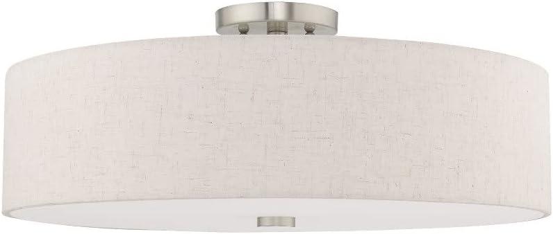 Livex Lighting Meridian 5 - Light Semi-Flush Mount in  English Bronze