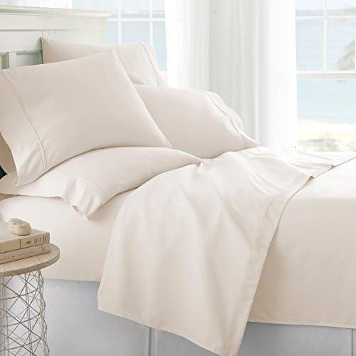 Ivory Full Double Brushed Microfiber 4-Piece Sheet Set