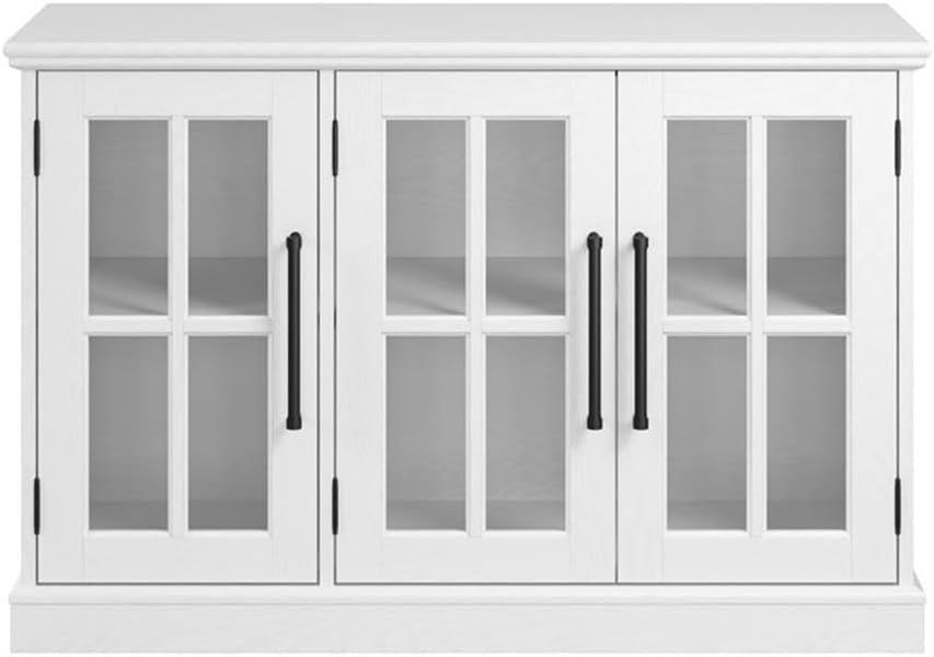Bush Furniture Westbrook 46W Sideboard Cabinet in Ash White