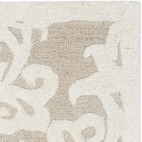 Bella BEL127 Hand Tufted Area Rug - Sand/Ivory - 4'x6' - Safavieh.