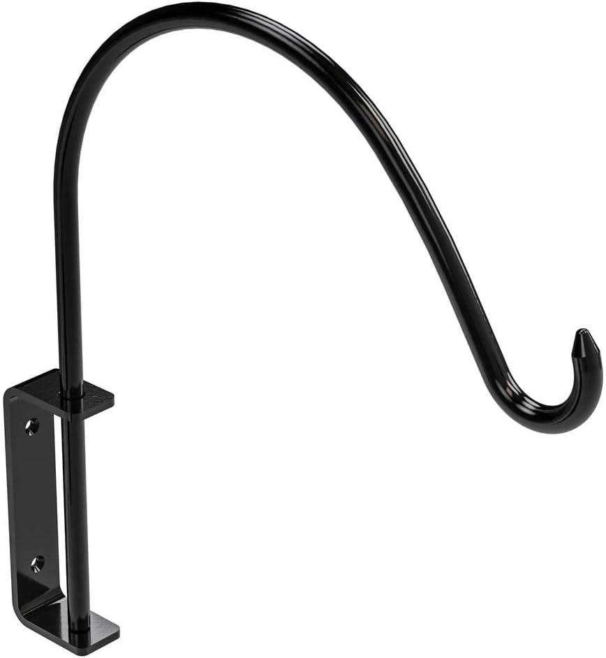 National Hardware N275-502 Hanging Curved Plant Hanger, 12-13/16", Black