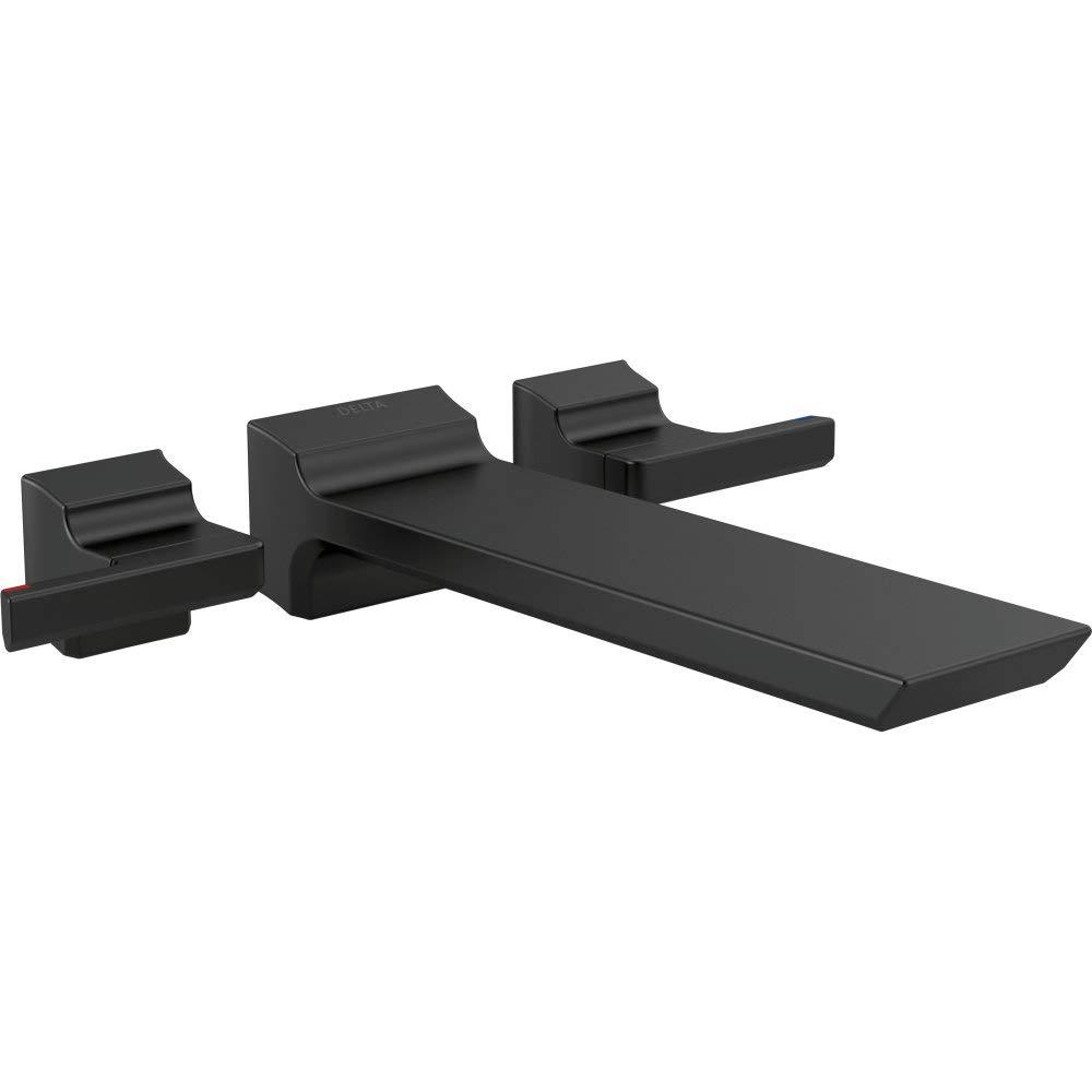Pivotal Double Handle Wall Mounted Tub Filler Trim