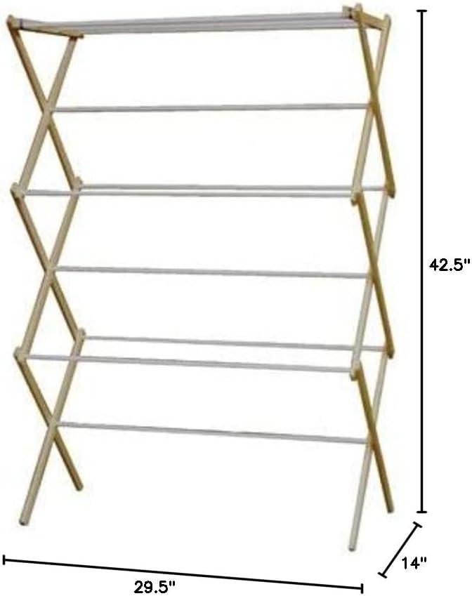Madison Mill Collapsible Wood Accordion Clothes Drying Rack