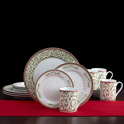 Mikasa Mikasa Holiday Tradition 16-Piece Porcelain Dinnerware Set, Service for 4