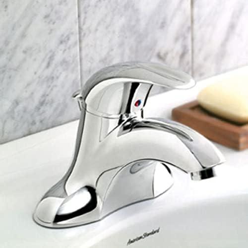 American Standard Reliant 3 4 in. Centerset Single Handle Bathroom Faucet with Grid Drain in Polished Chrome