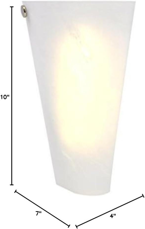 Frosted Marble Glass Conical Sconce