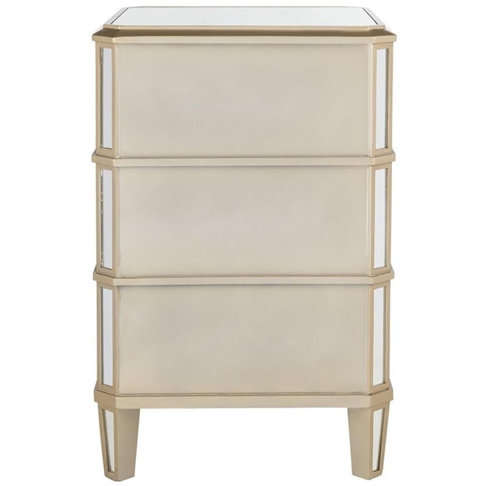 Giana 3 Drawer Nightstand - NST6601 - Mirror - Safavieh