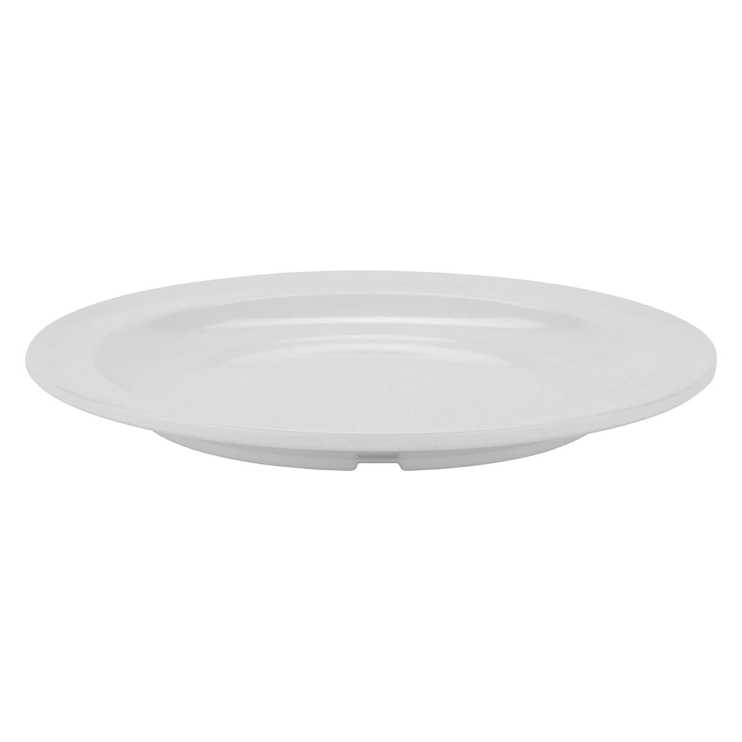 GET DP-507-W Melaimine Round Dessert Plates, 7.25", White (Set of 12)