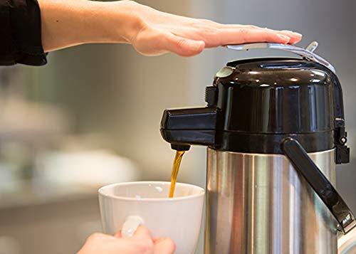 Service Ideas Glass Vacuum Insulated Airpot with Lever Lid