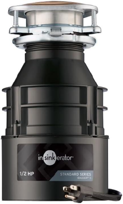 InSinkErator Badger 5 1/2 HP Continuous Feed Garbage Disposal with Power Cord