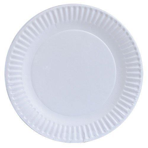 Nicole Fantini's EILAT 9" Disposable white Paper Plates for home, Parties & All occasion, Can use in Microwave : Can hold Hot & Cold Food: Qty 100