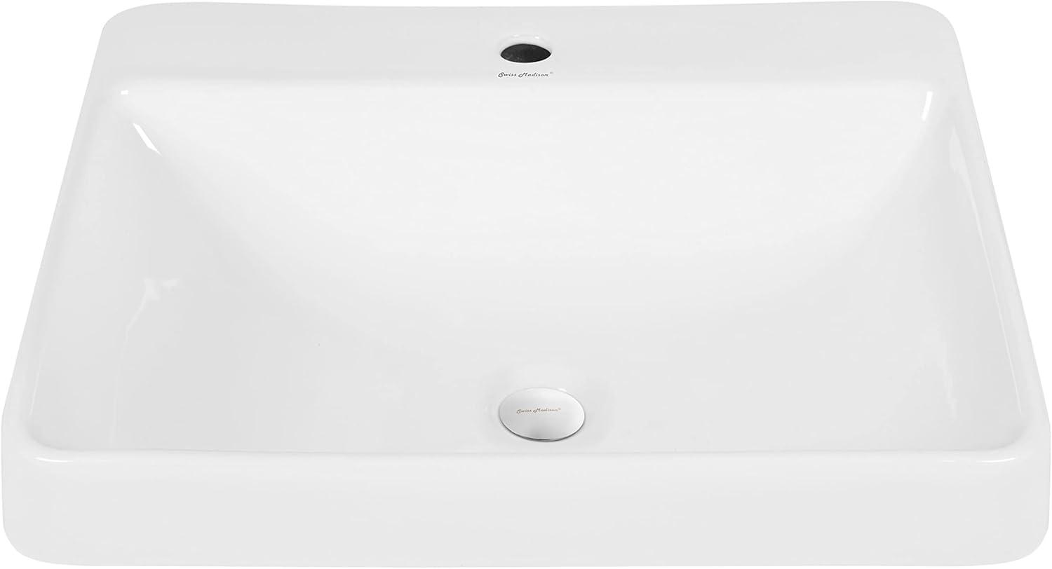 Carre Large Rectangle Vessel Sink