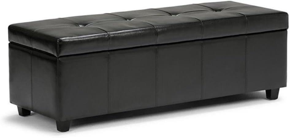 Bojanovice Faux Leather Storage Ottoman