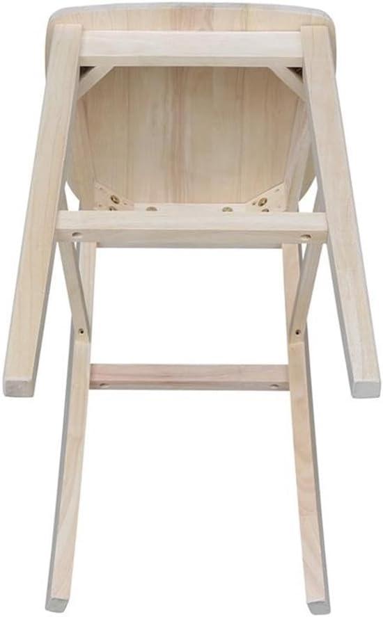 Mission Slat Back Counter Height Barstool Unfinished - International Concepts