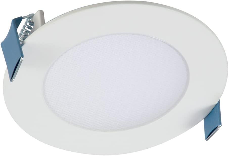 White Aluminum 4-Inch LED Recessed Light with Adjustable Color Temperature