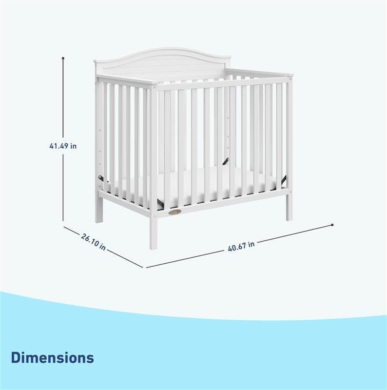 Graco Graco Stella 4-in-1 Mini Convertible Crib with Mattress