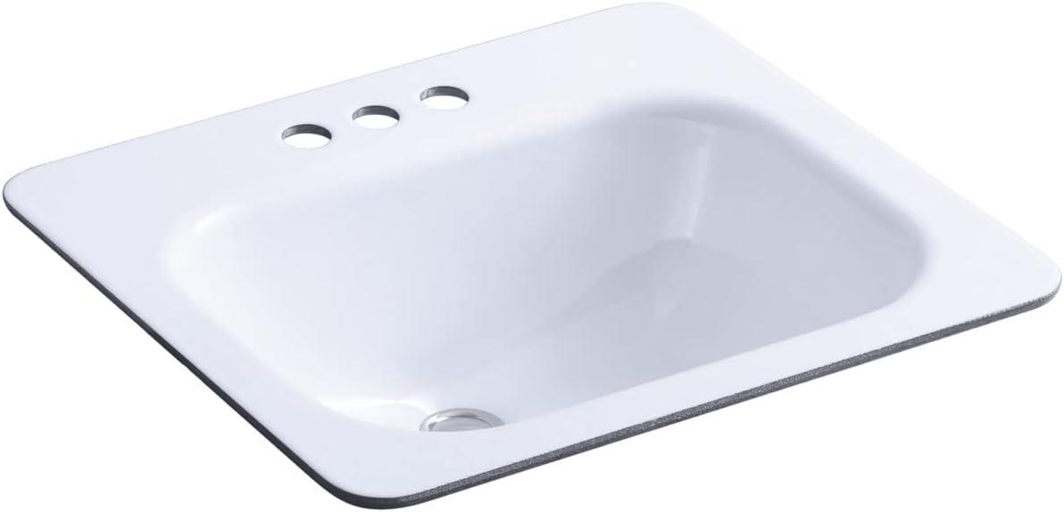 Tahoe Metal Rectangular Drop-In Bathroom Sink with Overflow