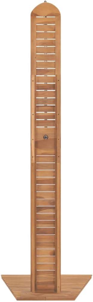 vidaXL Garden Shower Solid Teak 27.6"x29.5"x80.3", 44667