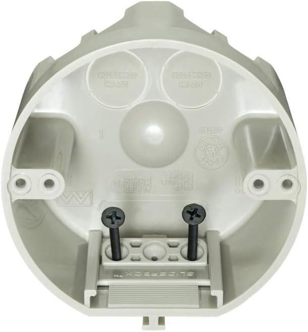 Allied Moulded SliderBox 25 cu in Round Polycarbonate 4 gang Junction Box Beige