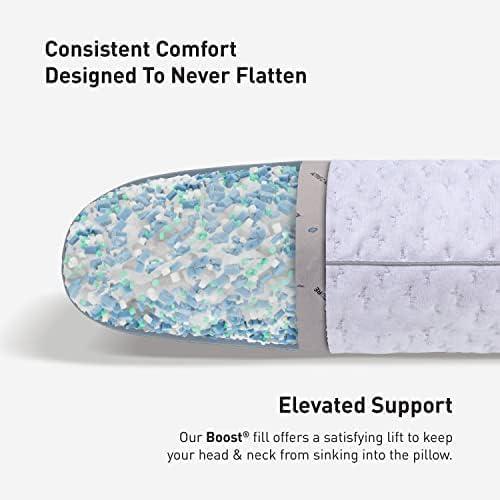 Bedgear Flow Performance Pillow - Breathable Bed Pillow - Medium - Washable Cover