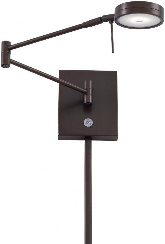 Copper Bronze Patina LED Swing Arm Wall Lamp