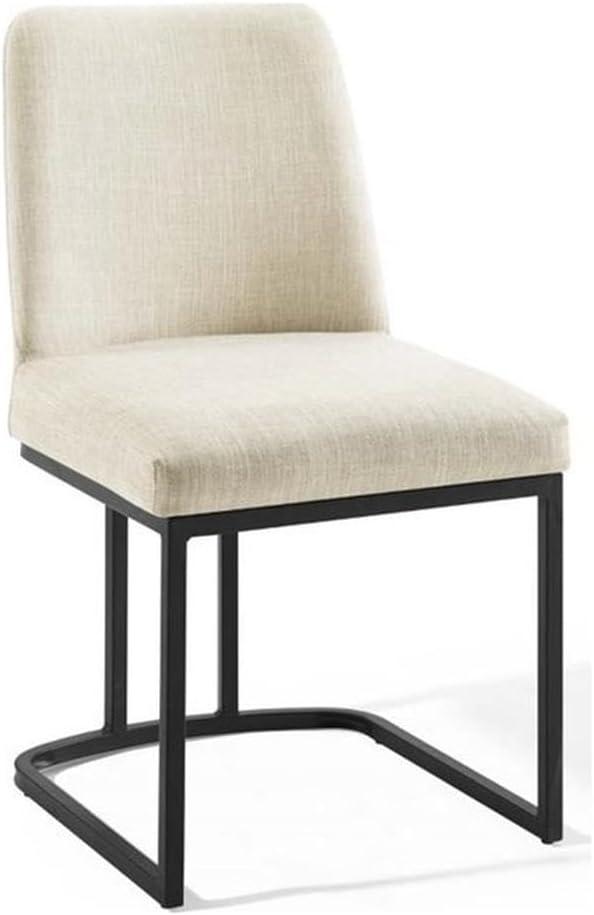 Modway Amplify Sled Base Upholstered Fabric Dining Side Chair