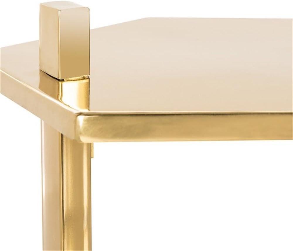 Aurea Hexagon C-Table - Gold - Safavieh.