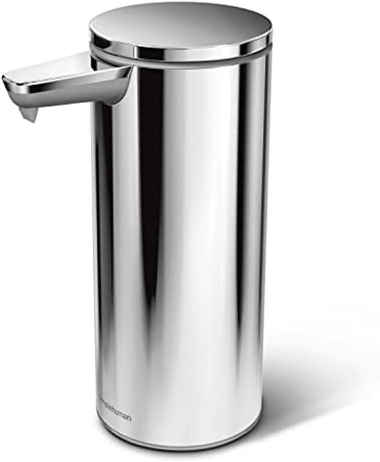 Simplehuman 9 oz. Touch-Free Rechargeable Sensor Liquid Soap Pump Dispenser, Stainless Steel