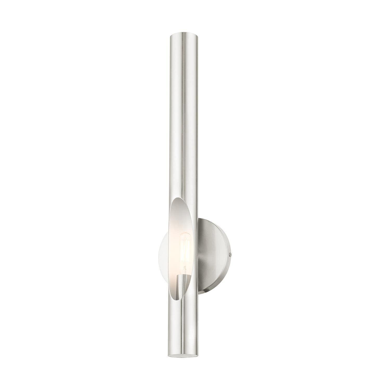 Livex Lighting Acra 1 - Light Wall Light in  Brushed Nickel