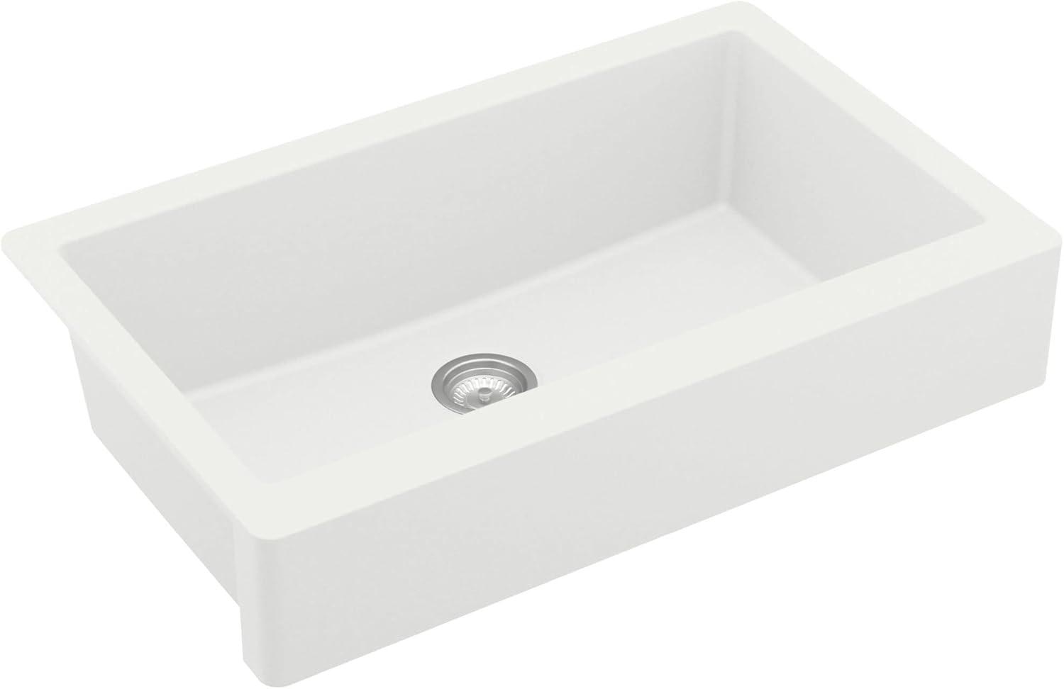 34'' L Farmhouse / Apron Single Bowl Quartz Kitchen Sink