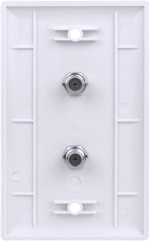 Skywalker Signature Series, Wall Plate W/Dual F-81, White