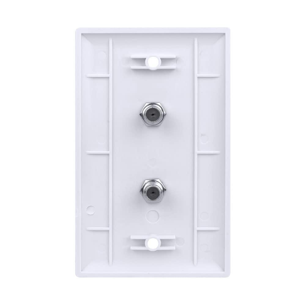 Skywalker Signature Series, Wall Plate W/Dual F-81, White