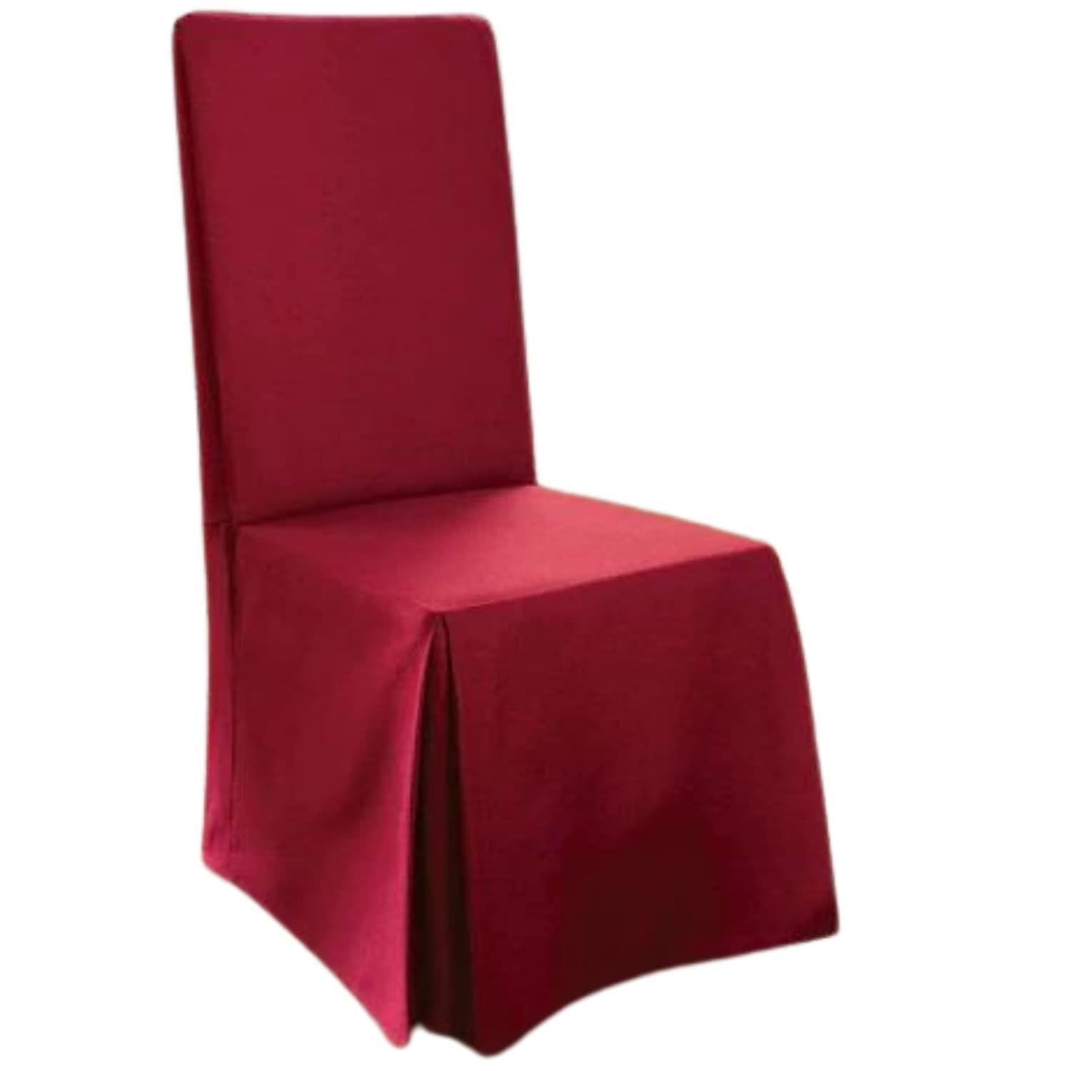 Cotton Box Cushion Dining Chair Slipcover