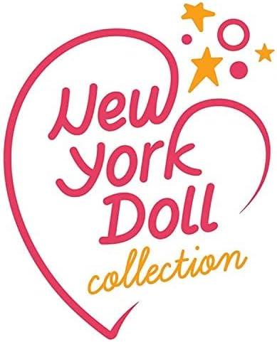 The New York Doll Collection Baby Doll Stroller - My First Toy Stroller for Kids Age 1+ Pink Heart Design