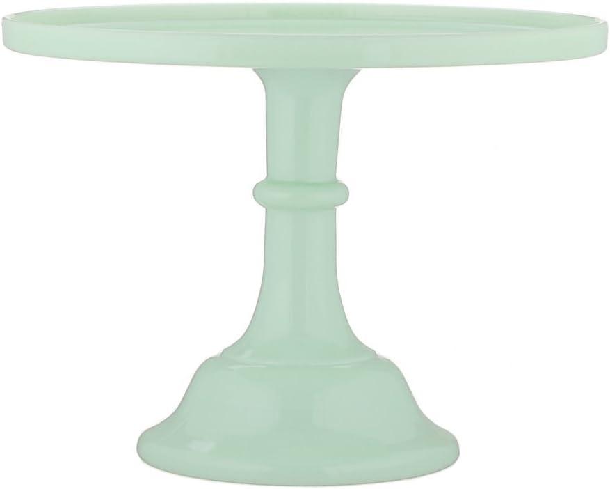 Mosser Glass 12" Footed Cake Plate - Jade