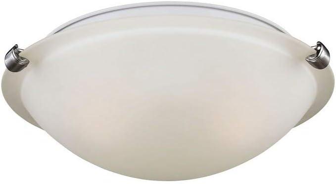 Satin Etched Glass 12.25" Indoor/Outdoor Nickel Ceiling Flush Mount