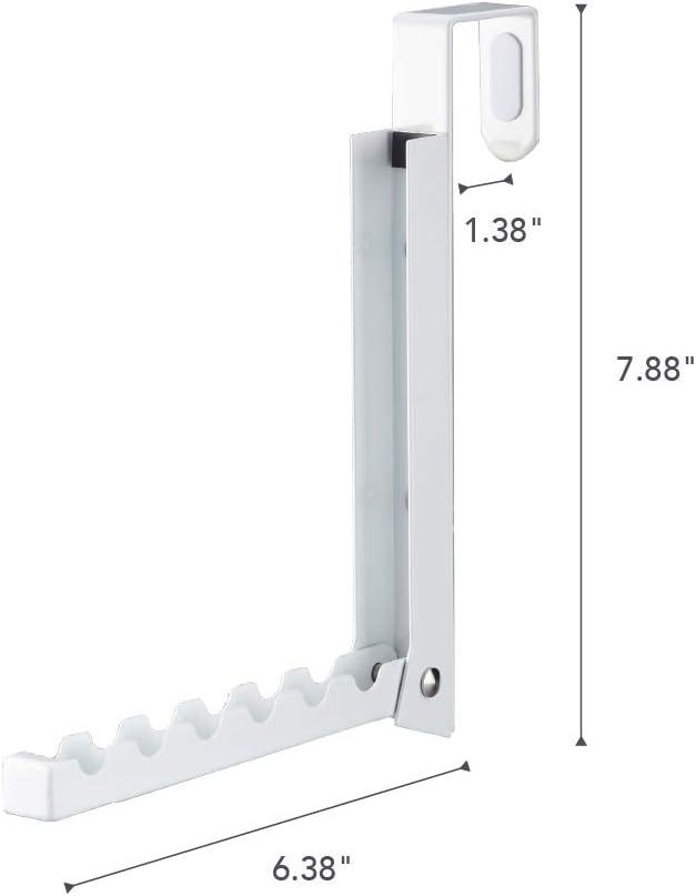 Yamazaki Home Over The Door Hooks - Folding Hanging Coat Rack, Steel, Over-the-Door