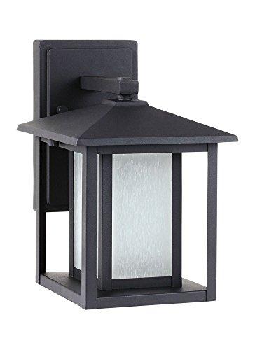 Hunnington 1-Light Black Outdoor 11 in. Wall Lantern Sconce