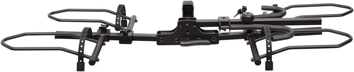 Black Steel Hitch Mount Folding E-Bike Carrier