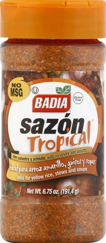 Badia Sazon Tropical With Coriander And Annato, 6.75 oz