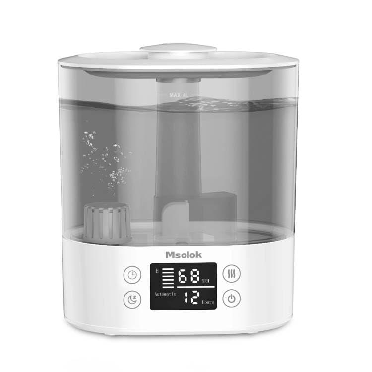 BEACHWATER POOL & SPA, LLC Humidifiers For Bedroom And Home & Baby - 4L Cool Mist Air Humidifiers For Plants, 26Db Quiet Top Fill Air Humidifier Lasts Up To 40 Hours, Auto Shut-Off, Super Easy To Fill And Clean